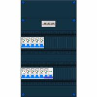 SEP 9 groepenkast 9 aardlekautomaten 16A 30mA + kookgroep aardlekautomaat 2x16A 30Ma 2 rijen - thumbnail