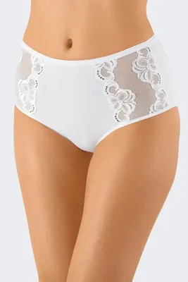 Dames maxi-taille slip kant - Hoge kanten dames slip - Elastisch katoenen onderbroek