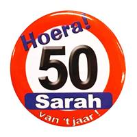 Button klein Sarah verkeersbord - thumbnail