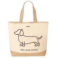 Cawö Cawö We love dogs/ 55701 Tas 40x55 natur/zwart - thumbnail