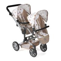 Tweeling Poppenwagen Linus Duo - Beertjes Beige - thumbnail