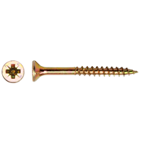 pgb-Europe PGB-FASTENERS | Spaanplaatschroef VZK-Z Ø 6,00x80 ZnGeel | 200 st PGWVZG002006000802 - thumbnail