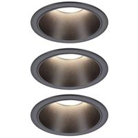 Paulmann 93401 Cole Coin Inbouwlamp LED 6 W Wit, Zwart - thumbnail