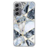 Samsung Galaxy A34 shockproof hoesje - Marmer blauw - thumbnail