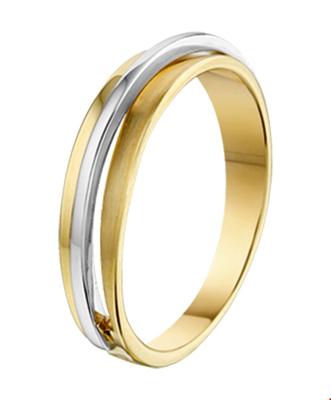 TFT Ring Poli/mat Bicolor Goud