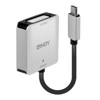 Lindy 43296 video kabel adapter 0,12 m USB Type-C DVI-D Grijs - thumbnail