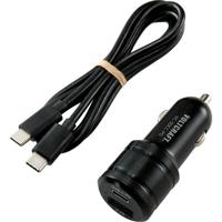 VOLTCRAFT VC-30CC-PD USB-oplader 30 W 1x USB-A, 1x USB-C USB PD Zwart Auto USB Power Delivery (USB-PD) - thumbnail