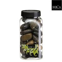 Mica Decorations decoratie stenen bruin 650ml - thumbnail