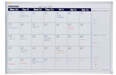 Franken maandplanner X-tra Line VO-7 90 x 60 cm 1 maand wit Franken maandplanner X-tra Line VO-7 90 x 60 cm 1 maand wit