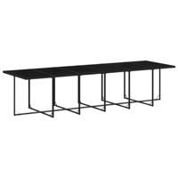 17-delige Tuinset met kussens poly rattan zwart - thumbnail