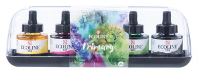 Inkt talens ecoline met pipet primary set a 5 ass