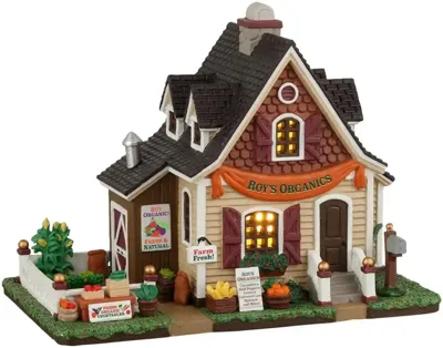 Lemax roy&apos;s organics verlicht kersthuisje Harvest Crossing 2022