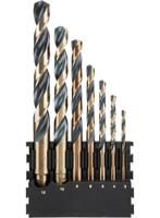 DeWalt Accessoires Houder + Black & Gold ronde schacht metaalboren | 7 stuks | 3 mm, 4 mm, 5 mm, 6 mm, 8 mm, 10 mm, 12 mm - DT70829-QZ - thumbnail