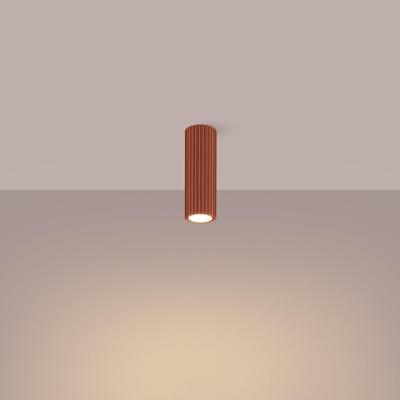 Plafondlamp KARBON 20 rood oker