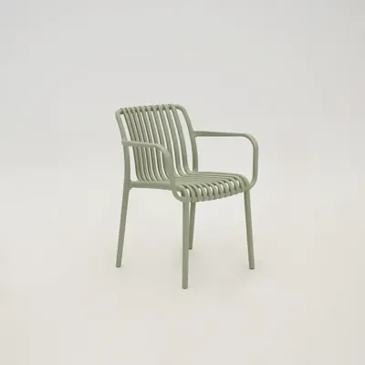 Vita Porto Stapelstoel licht groen