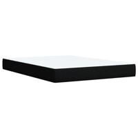 Boxspring met matras stof zwart 140x190 cm - thumbnail
