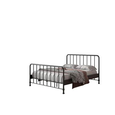 Vipack bed Bronxx - zwart - 160x200 cm