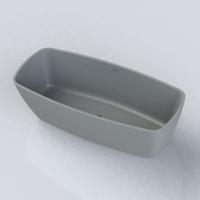 Vrijstaand Ligbad Boss & Wessing Cali 174x78x55 cm Cast Marble Beton Grijs Boss & Wessing - thumbnail