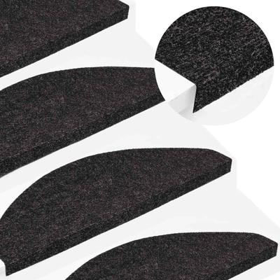 VidaXL Trapmatten zelfklevend 10 st 65x22,5x3,5 cm antracietkleurig VidaXL Trapmatten zelfklevend 10 st 65x22,5x3,5 cm antracietkleurig