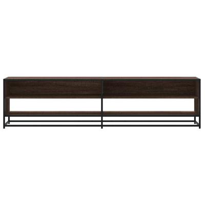 Tv-meubel 180,5x40x46 cm bewerkt hout bruin eikenkleurig - thumbnail