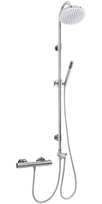 Thermostaatkraan Altara+Rio douchecomb. 15cm+20cm douchekop