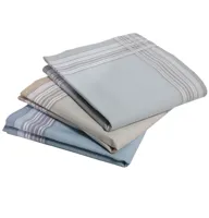 12 stuks Dikke Heren zakdoeken - Katoenen stoffen zakdoeken - 42 - Blauw - thumbnail