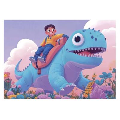 Puzzel 4 in 1 progressief sympathieke dinos EDUCA meerkleurig Puzzel 4 in 1 progressief sympathieke dinos EDUCA meerkleurig