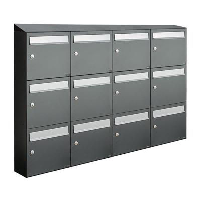 Allux Flow Set 4-Breed, 3-Hoog Met Dak Op Statief Antraciet - 40040065_4x3ds