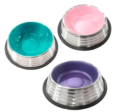 Nobleza Voerbak voor hond en kat - RVS design - Anti slip - Maat S