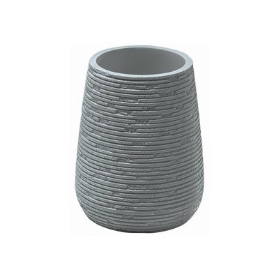 Tandenborstelhouder Sapho Gemini Vrijstaand 11.1x8.7 cm Polyresin Grijs Sapho