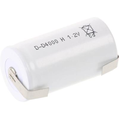 Mexcel D4000H Speciale oplaadbare batterij D (mono) Geschikt voor hoge temperaturen, U-soldeerlip, Flat-top NiCd 1.2 V 4000 mAh 1 stuk(s)