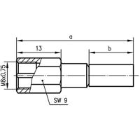 Telegärtner 100027722 100027722 FME-connector Stekker, recht 50 Ω 1 stuk(s) - thumbnail