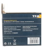 TFA Dostmann 60.2551.01 Wekker Zendergestuurd Zwart Alarmtijden 1 USB-aansluiting, Groot display - thumbnail