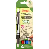 Pentel roller Energel BL77E-4, 0,7 mm, assorti, set van 4 stuks - thumbnail