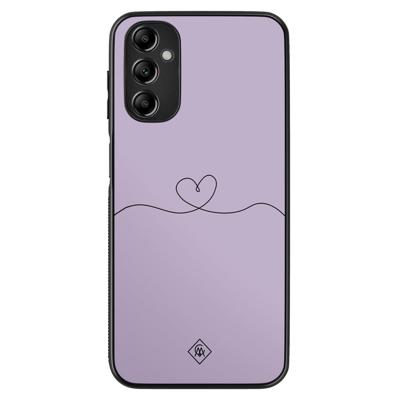Samsung Galaxy A14 hoesje - Hart lila Samsung Galaxy A14 hoesje - Hart lila