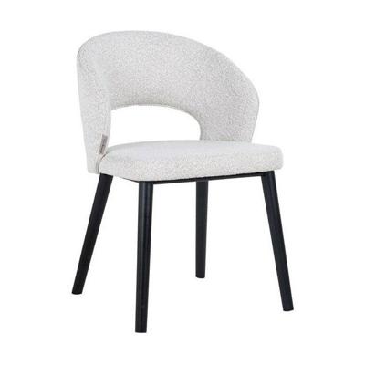 Richmond Eetkamerstoel 'Savoy' Bouclé, kleur Wit