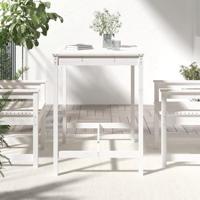 Tuintafel 121x82,5x110 cm massief grenenhout wit - thumbnail
