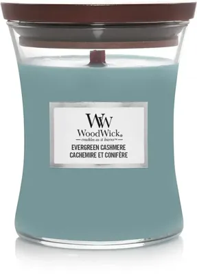 WoodWick evergreen cashmere medium candle