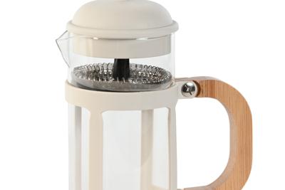 Koffiepot met Zuiger Home ESPRIT Wit Natuurlijk Roestvrij staal Polypropyleen 350 ml 13 x 8 x 19 cm Koffiepot met Zuiger Home ESPRIT Wit Natuurlijk Roestvrij staal Polypropyleen 350 ml 13 x 8 x 19 cm