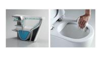 Wandcloset Aquasplash Genova Rimless Glans Wit Aqua Splash - thumbnail