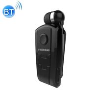 F910 CSR4.1 Retractable Cable Caller Vibration Reminder Anti-theft Bluetooth Headset (Black) - thumbnail