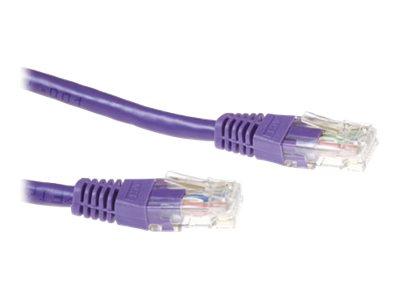 ACT Paarse 20 meter U/UTP CAT6A patchkabels met RJ45 connectoren ACT Paarse 20 meter U/UTP CAT6A patchkabels met RJ45 connectoren