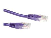 ACT Paarse 5 meter U/UTP CAT6A patchkabels met RJ45 connectoren - thumbnail