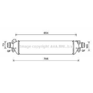 Intercooler, inlaatluchtkoeler OLA4664