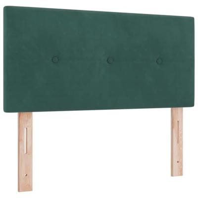 Boxspring bed met matras Donkergroen 90 x 190 cm Fluweel