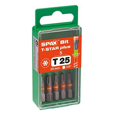 Spax schroefbit T-star Torx TX25 oranje (5st)