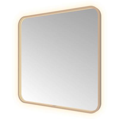 Spiegel Hotbath &MORE 80x60 cm LED-Verlichting Spiegelverwarming Vierkant Geborsteld Koper PVD Spiegel Hotbath &MORE 80x60 cm LED-Verlichting Spiegelverwarming Vierkant Geborsteld Koper PVD