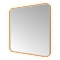 Spiegel Hotbath &MORE 80x60 cm LED-Verlichting Spiegelverwarming Vierkant Geborsteld Koper PVD - thumbnail
