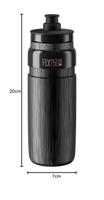 ELITE bidon "fly tex" bottle fly tex 750ml black - thumbnail
