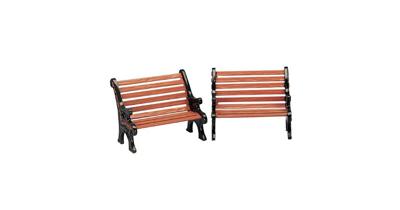 Lemax park bench s/2 kerstdorp accessoire 2003